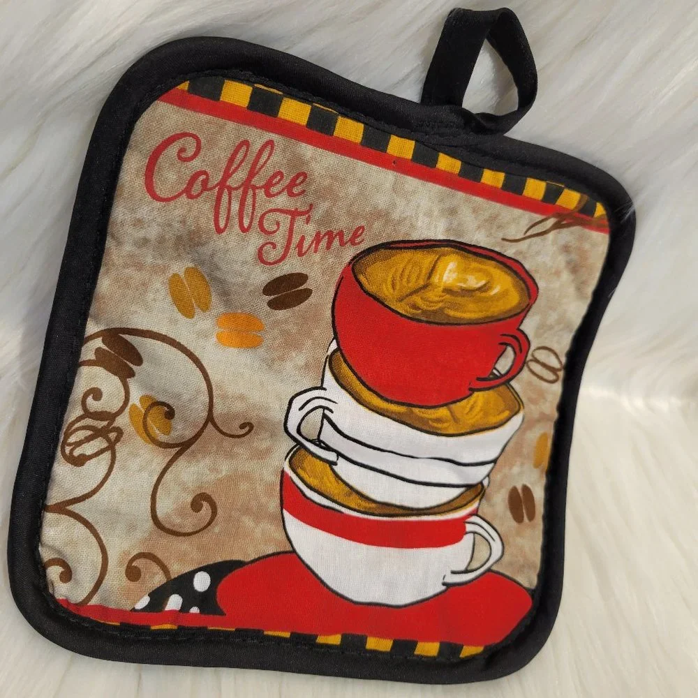 Coffee Time Potholder Set